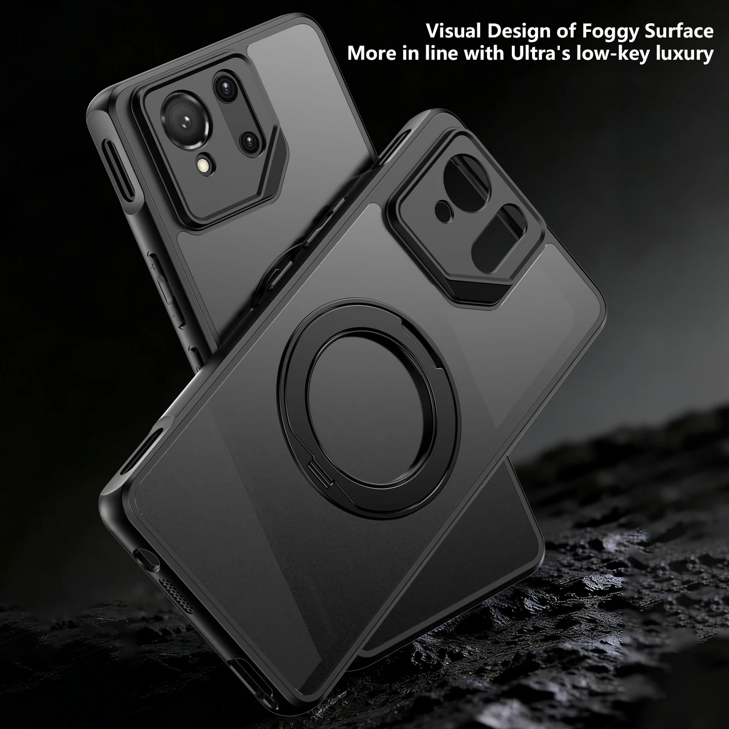 ASUS ROG Phone 9 Pro Magnetic Protective Case with Ring Stand