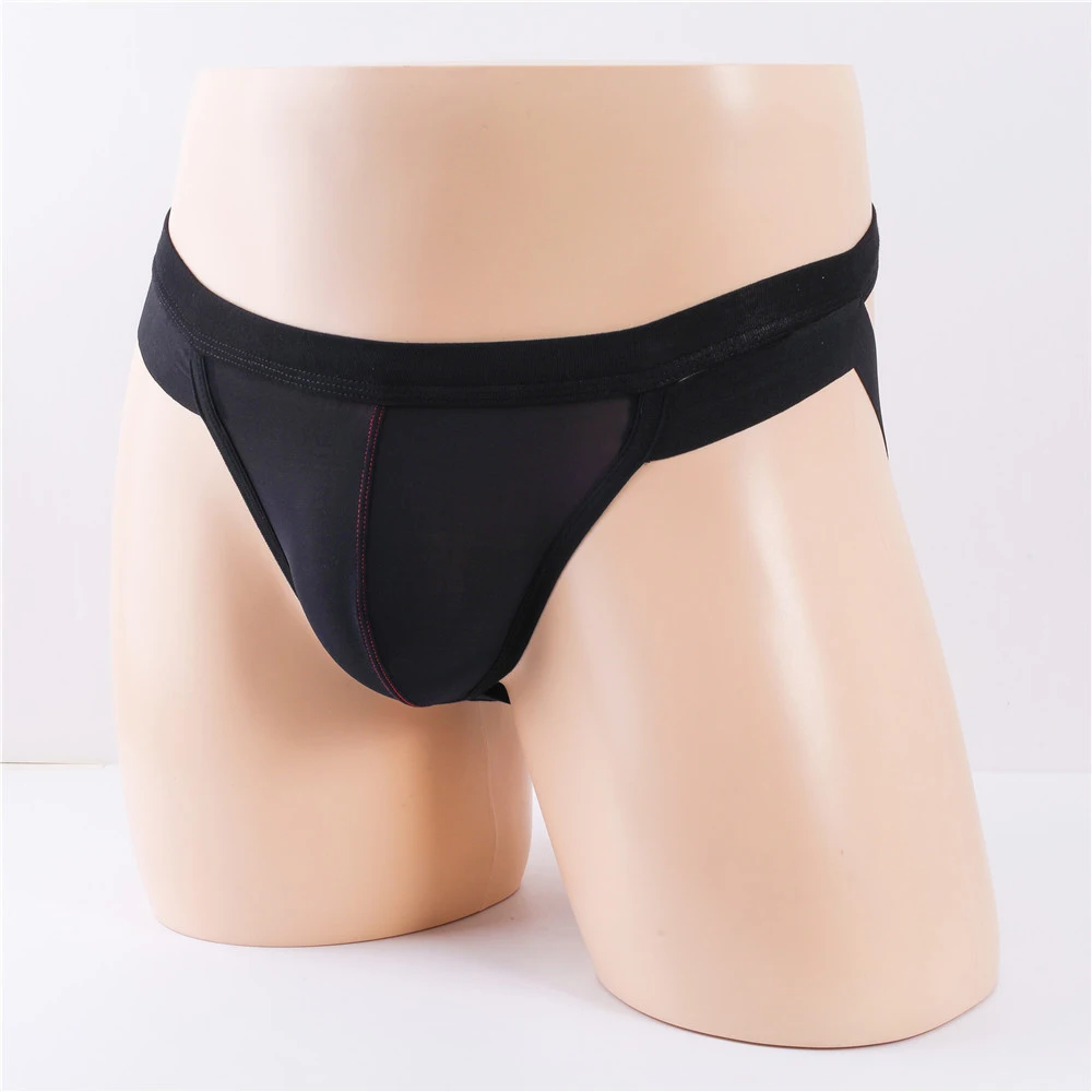 Ropa interior Sexy de bragas a abierto para hombre, calzoncillos con bolsa convexa en U, calzoncillos transpirables de calzoncillos de cintura baja, tangas sin espalda| | - AliExpress