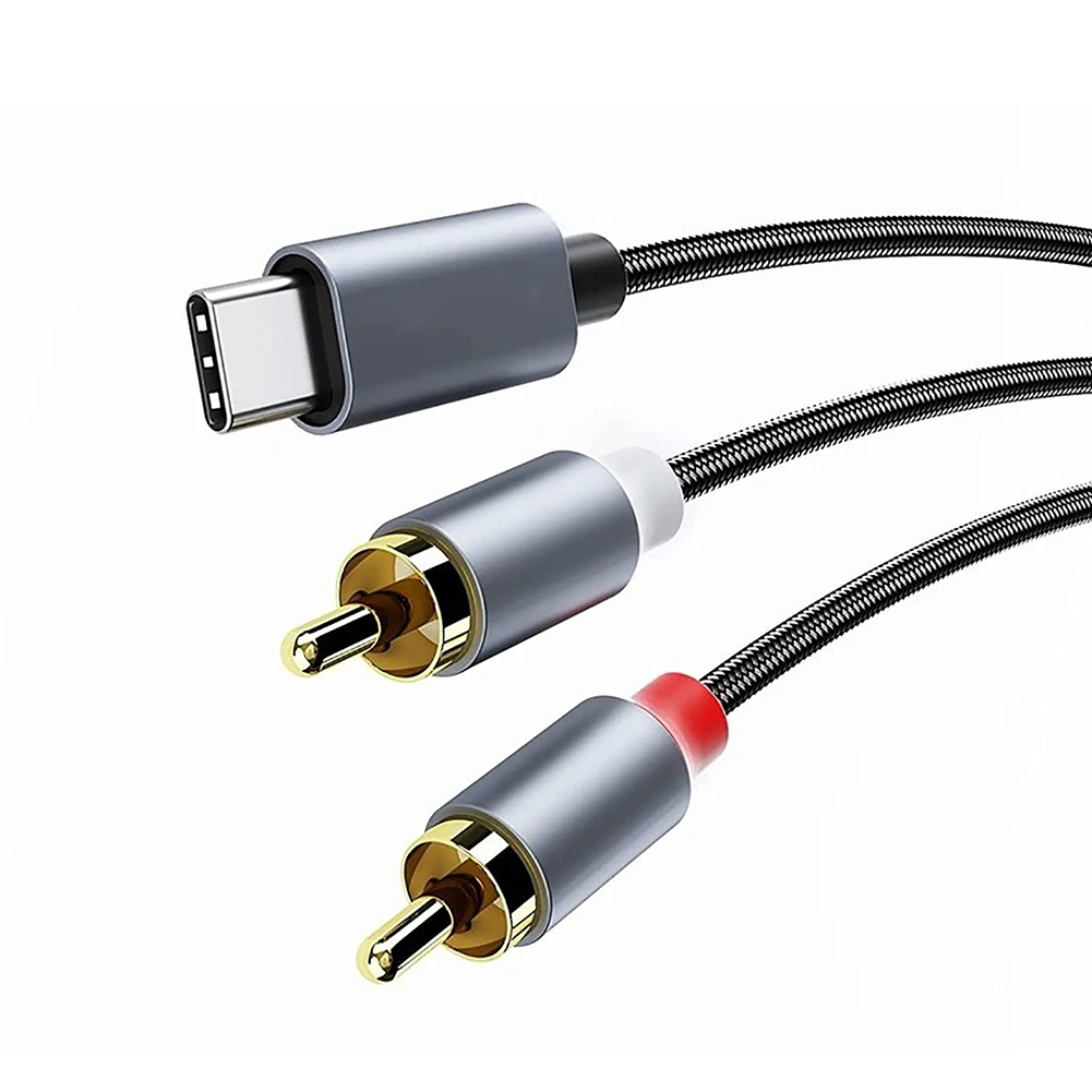 USB C- RCA  ̺, USB C -2 RCA   ̺,   ȵ̵ ޴ º