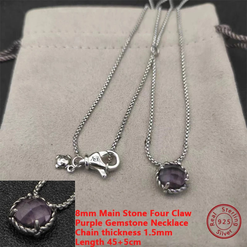 

Элегантное и шикарное ожерелье DY из серебра 2024 пробы-идеальная яркость для модных гостей