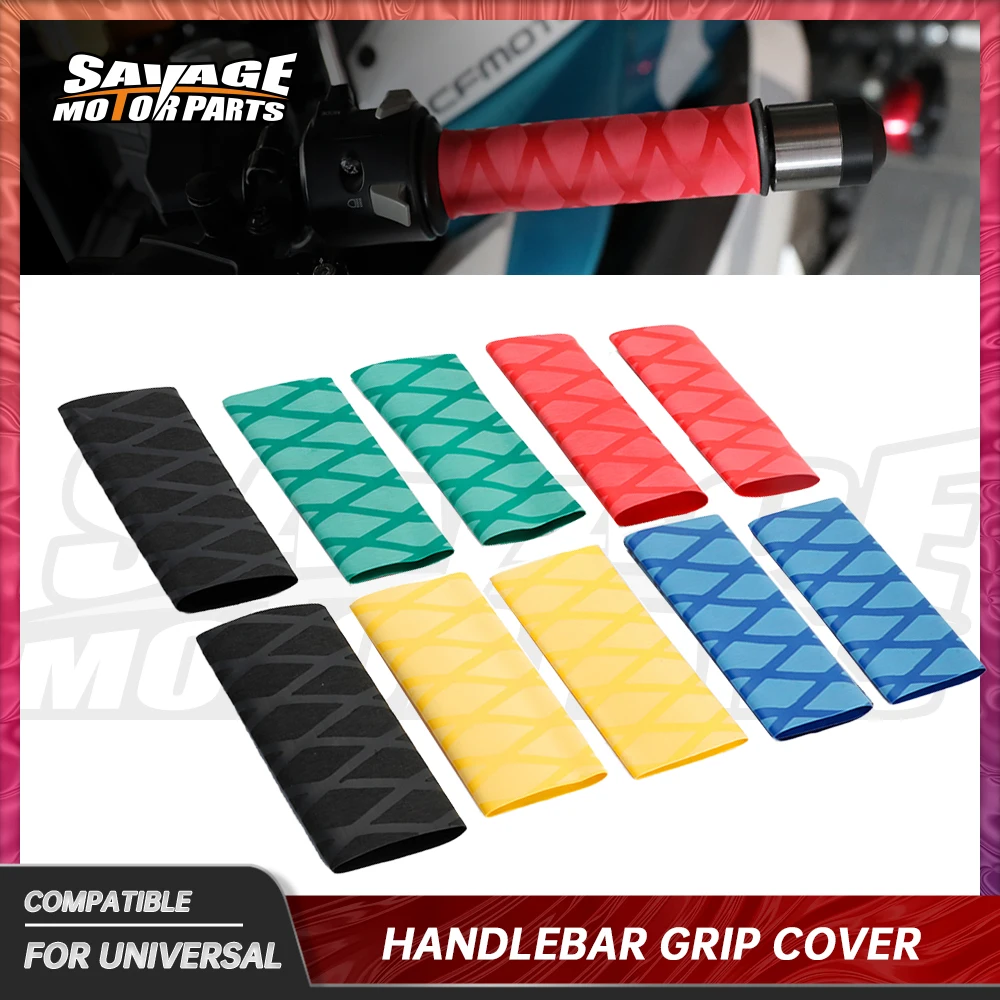 Motorcycle Universal Handlebar Grip Cover Guards Slip on Anti Vibration