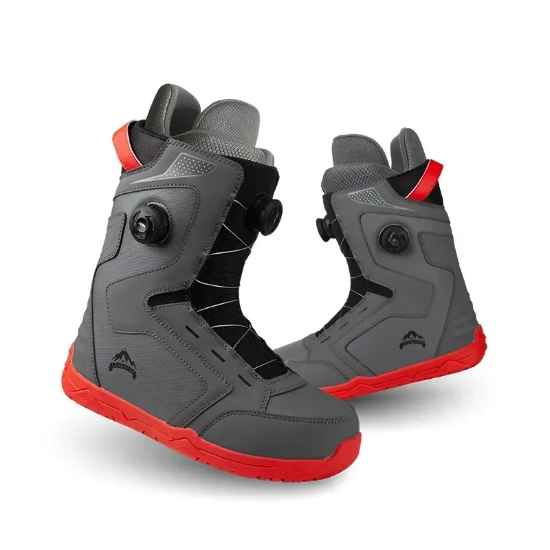 Ski Boots New Sport Ski Shoes Double Quick Wear Couple Style Snow Shoes Cold-resistant Warm Waterproof Breathable Snowboarding Boots