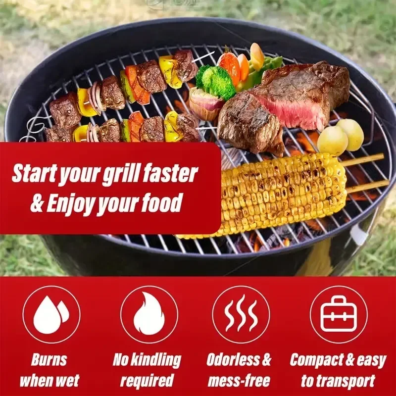 30/100pcs natural fire starter 4