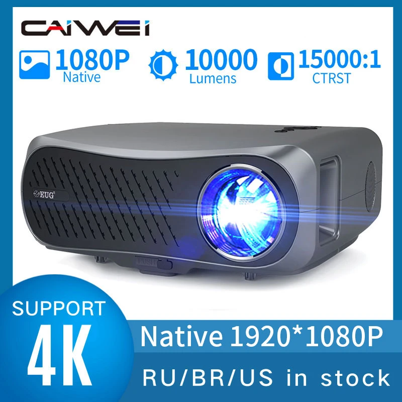 Proyector Led para cine en casa, sistema Android, Full Hd, 1080P, resolución nativa, relación de contraste 10000:1, 900DAB Elija enviar desde China, no pagar el de cine para hogar| -