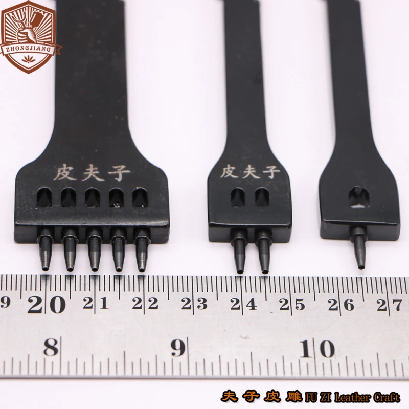 Hand Hole Punches DIY Round Stitching Punch Sewing Stitching Punch Carving Work Saddle Set Spacing Tool