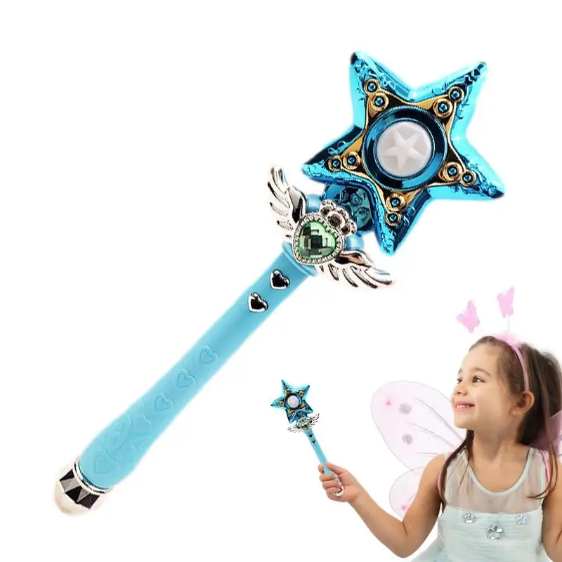 

Light Up Wand Fairy Princess LED Star Wand Toy Cute Sparkling Angel Wand Sticks With Light And Music For Halloween Christmas