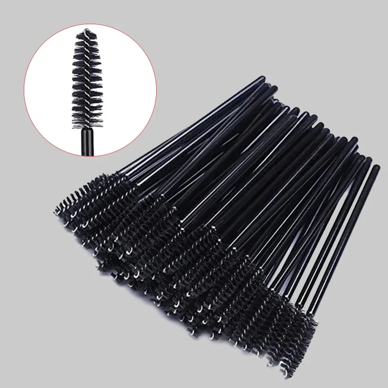Makeup Brush Eyelashes Brush Eyelash Removal Brush Eyelash Cleaner Brush Eyelash Brush Makeup Tool Makeup Tool Set Makeup Brush Set 50pcs Disposable Eyelash Brushes Eyelashes Extension Tools Eyebrow Brush Mascara Wands Applicator Spoolers Makeup Tools