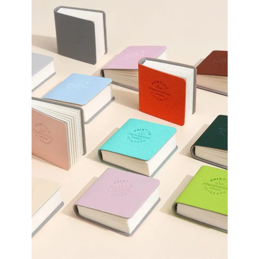 Square Watercolor Sketchbook Set 3 Pack Mini Drawing Book Thick Paper for Painting Sketching Work Relaxation Art Supplies - 4