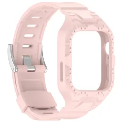 Versatile Smartwatch Accessory Set with Screen Protector and Sports Strap for Huawei Fit 3 (Pink)