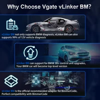 Vgate vLinker BM ELM327 For BMW Scanner Wifi Bluetooth 4.0 OBD2 OBD 2 Car Diagnostic Auto Scan Tool Bimmercode ELM 327 V1.5 V1 5 2