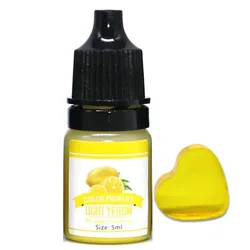 Vibrant 24 - Color Epoxy Resin Pigment Set for Creative DIY Projects (Light Yellow)
