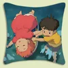 Cute Cartoon Ponyo Pillow Covers Cartoon Sofa Decorative Home Double-sided Printing Short Plush Cute Cushion Cover 5