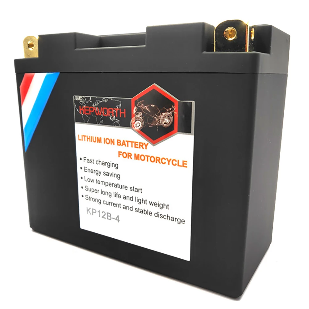 Motorcycle Battery 12B-4 Motorcycle Starter Battery 12V 8Ah 450cca Replacement for YT12B-BS PT12B-4 UT12B-4 GT12B-4 MBT12B4 WP12B-4 Batteries