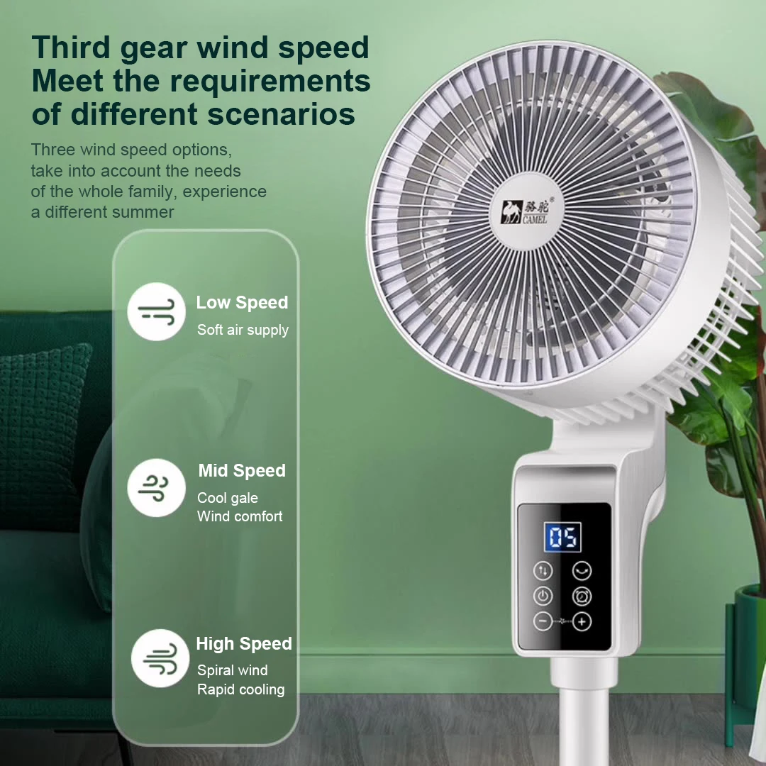 12HTiming3GearRemoteControlElectricFan220V50HzEUKRPlug2In1