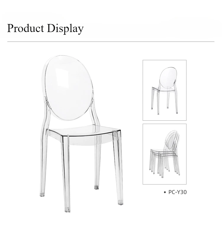 Description Picture 2 of itemParty Wedding Chairs Clear Plastic Event Single Church Chairs Gamer Chaise Dining Banqueting Sillas Hotel Home Furniture