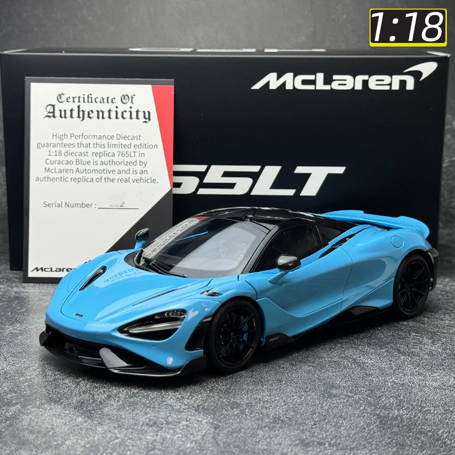 HPD 1:18 新しい 765LT スポーツカー合金車モデルコレクション