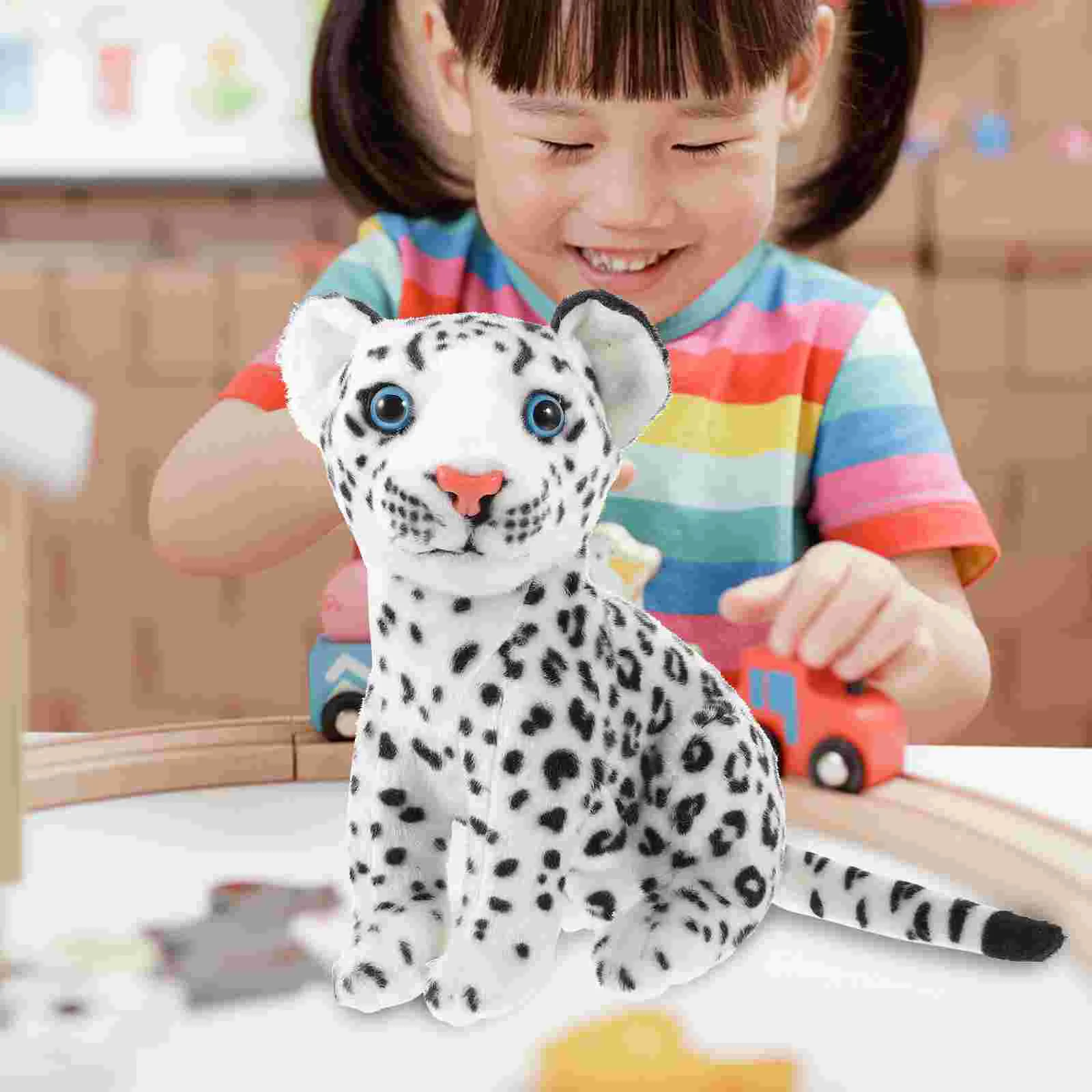 

Simulation Animal Plush Toy Lion Leopard Rag Cute Stuffed Decorative Wear-resistant Decorate Pp Cotton Child