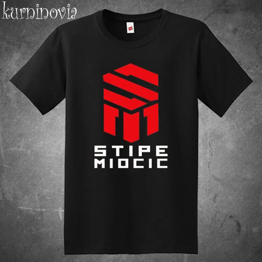 Мужская черная футболка с логотипом боевого художника Stipe Miocic, размер от S до 5XL