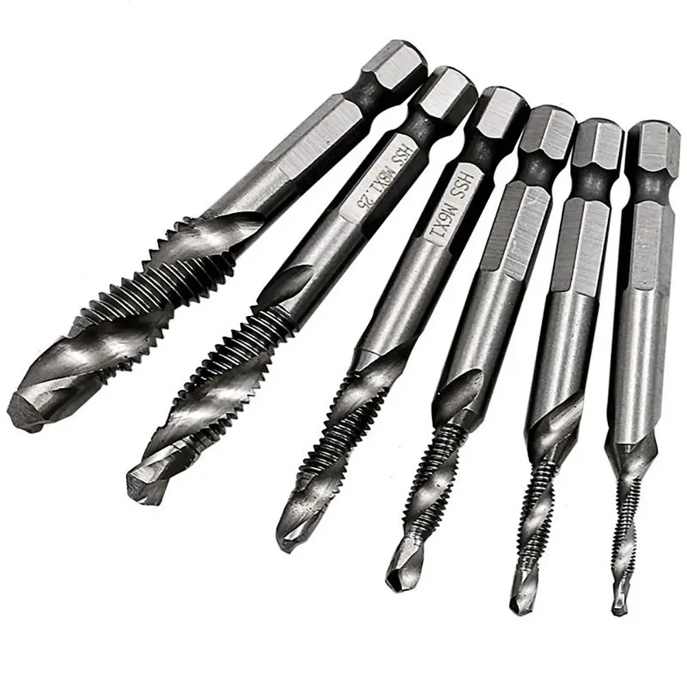 HSS Titanium Plated Tap Drill Bits Hex Shank for Metal Drilling