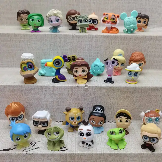 Original Disney Doorables Princess Dolls Series 7 Cartoon Monsters Toy Rare Collection The Incredibles UP Gift Kids 1