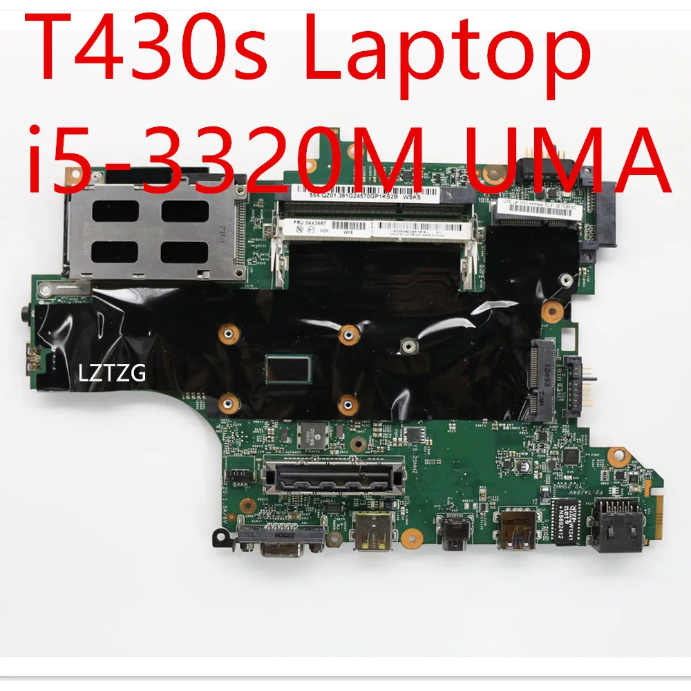 

Материнская плата для ноутбука Lenovo ThinkPad T430s, материнская плата, модель 04W3734 04W6789 04X1563 04X3687