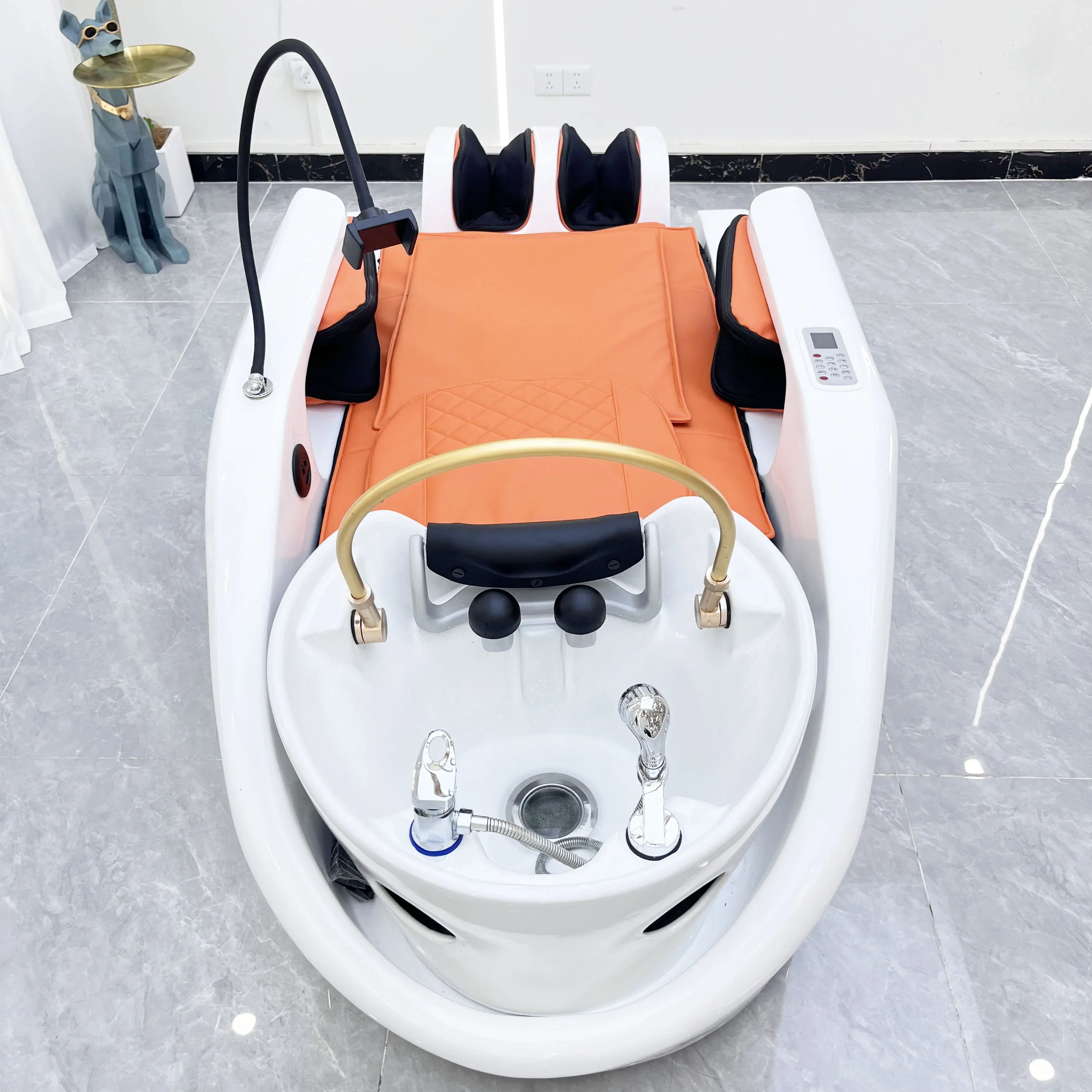 Luxury Salon Shampoo chair Japanese head spa Electric Intelligent spa Massage table head spa Shampoo Bed 5