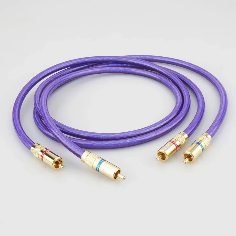 Nuovo Cavo Di Interconnessione Audio Van Den Hul Mc-Silver It 65 Rca Con Spina Rca Placcata In Oro