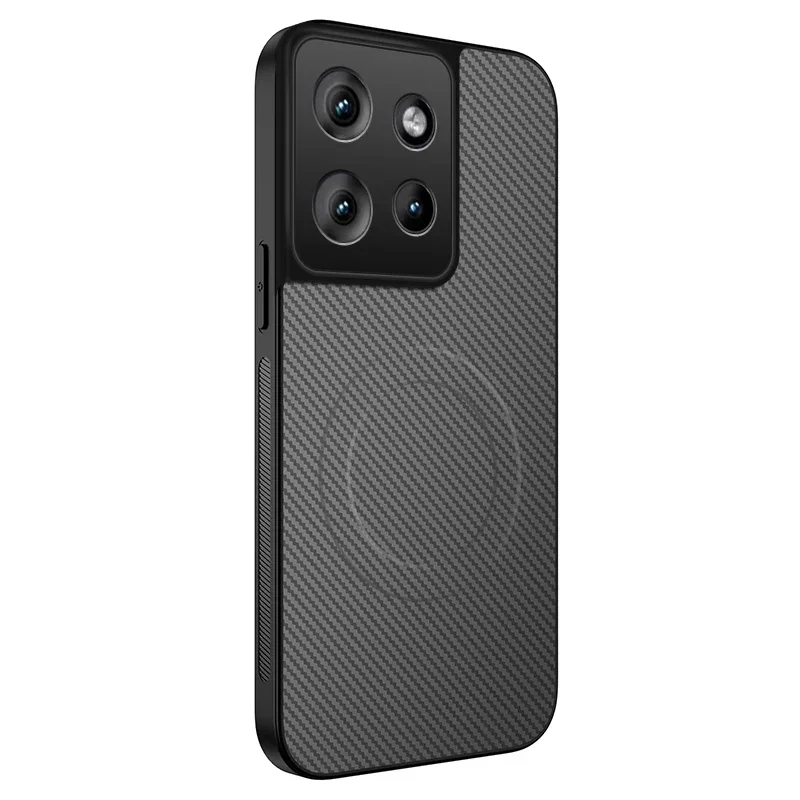 Enhanced Carbon Fiber Anti-Fall Case with MagSafe Magnetic Wireless Charging Compatibility