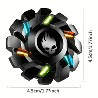 YIJOO Mini Smart Fidget Spinner Toys All-metal Luminous Small Fingertip Gyro Set for Adult Kids Stress Reliever Gifts 4