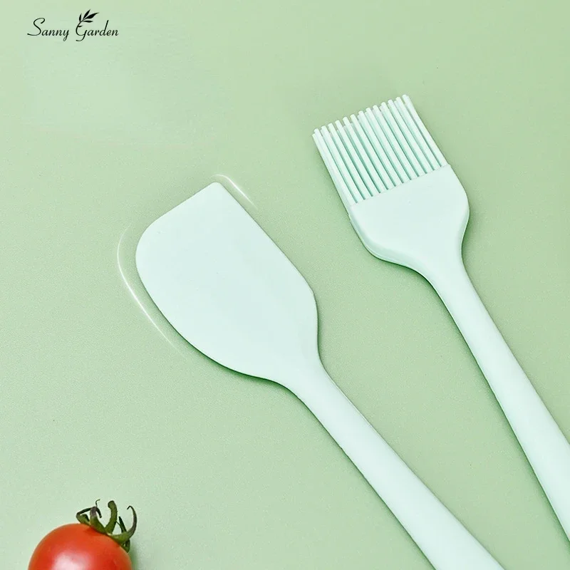 Silicone Cream Baking BBQ Tool Scraper Oil Brush Non Stick Butter Spatula Cutter Chocolate Smoother Heat Resistant Kitchen Tools