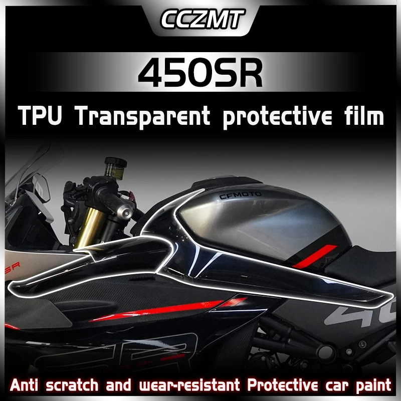 For CFMOTO 450SR 450 SR 2022 Invisible car clothing fuel tank transparent film modified accessories