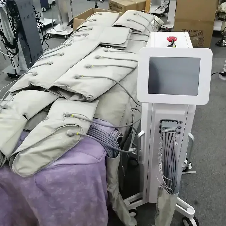 3 In 1 Pressotherapy Infr Lymphatic Drainage Massage Presoterapia Machine With EMS Heating Body Massage Sauna Blanket