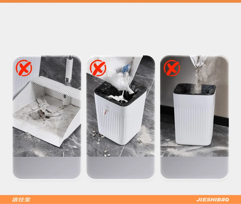 Description Picture 3 of itemNew Broom And Dustpan Set Hair-Free Cleaning Tools Home Combination Dust Swee Tools Broom And Tra Fork Storage broom