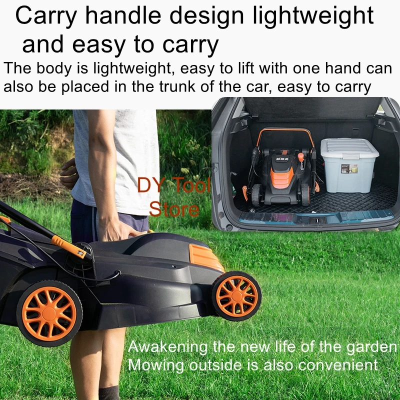 Hand-push electric lawn mower small home weed whacker god multifunctional lawn mower home lawn trimmer power lawn mower hand push trimmer self propelled lawn mower orchard weed whacker lawn mower gasoline lawn mower