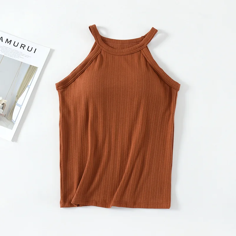 Sexy Chest Pad Suspender Shirt Women's Sleep Top Underwear Pajamas Tops One Piece Sleepwear T-Shirts Modal Bottoming Vest sleepwear lingerie