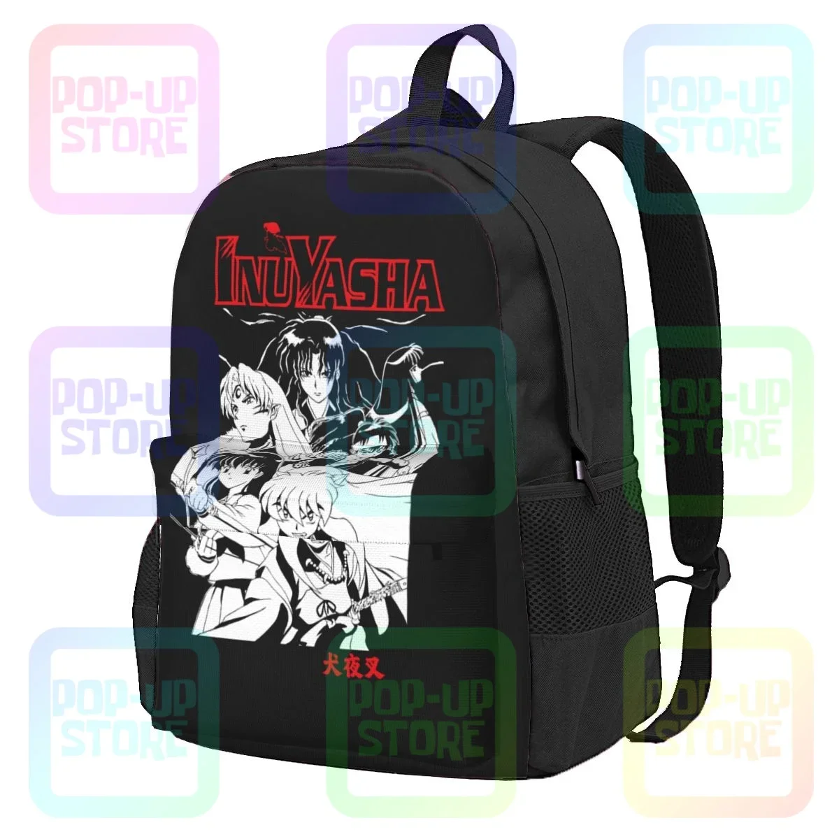 Inuyasha Kagome Shippo Sango Miroku Group Portrait Anime Zaino Di Grande Capacità Borsa Da Viaggio Da Palestra