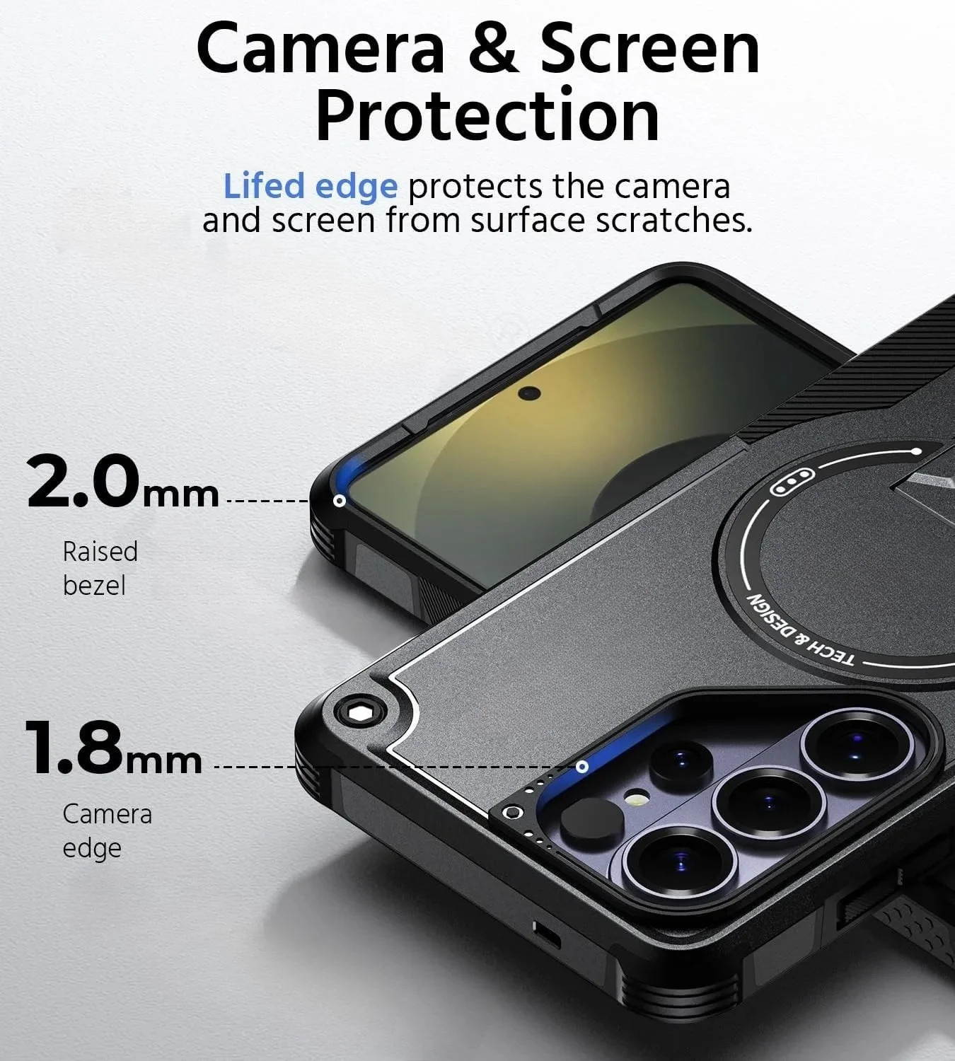 Enhanced Magnetic Phone Case with Upright Kickstand - Shockproof Protection Cover