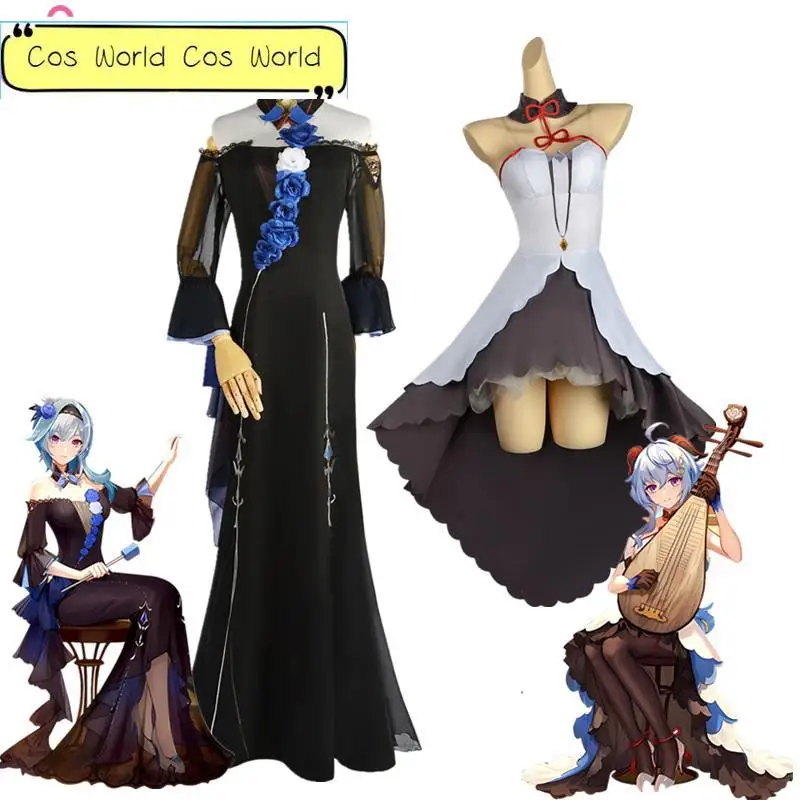 

Genshin Impact Symphony Xiao Cosplay Albedo Uniform Eula Cosplay Diona Dress Halloween Party Sing Perform Outfit for Women Men