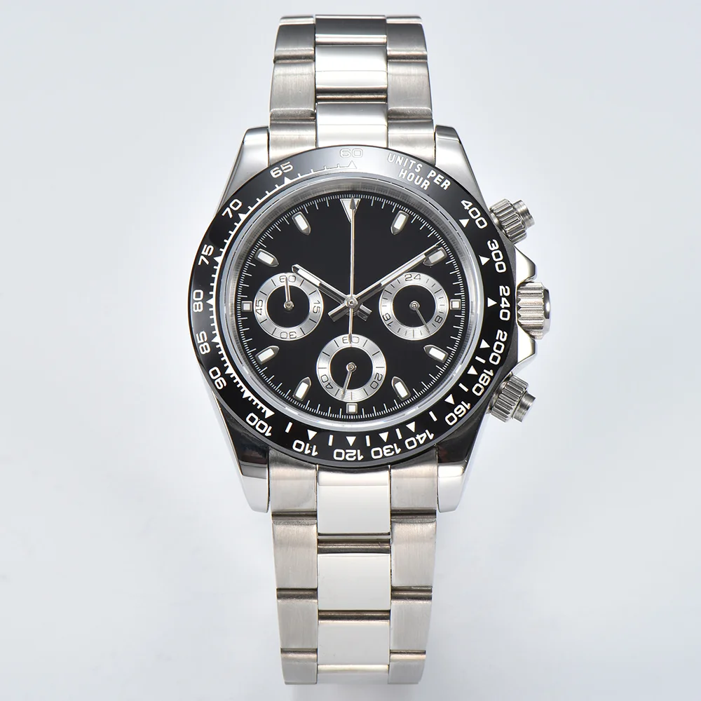 ساعات حركة VK63 ساعات رجالية فاخرة من زجاج الياقوت...