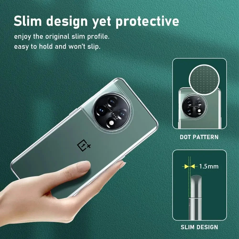 Ultra Slim Clear TPU Phone Case - Soft Back Cover