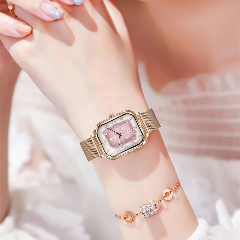 LIGE Smart Watch Women Bluetooth Call Heart Rate Blood Oxygen Monitor Custom Watch Face Smartwatch Ladies Sport Fitness Pedomete