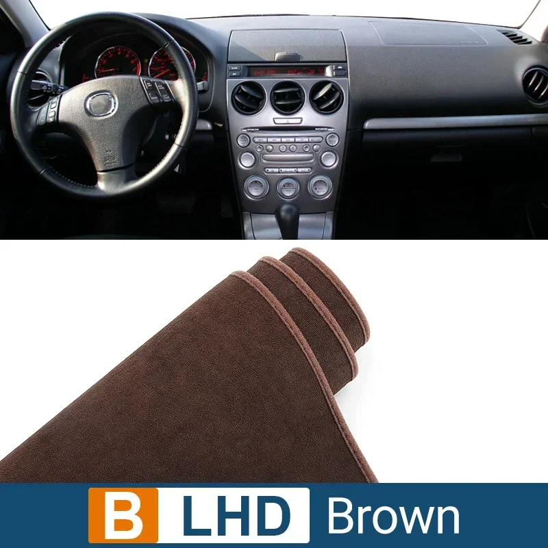 Cubierta de salpicadero de coche para Mazda 6 GG, 2002, 2003, 2004, 2005, 2006, accesorios de almohadilla antideslizante, parasol de escritorio