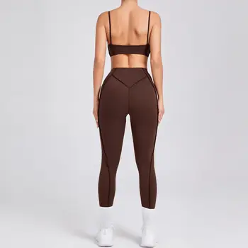 Alternative view of “Lila” Edgy Sports Bra and Leggings Activewear Set