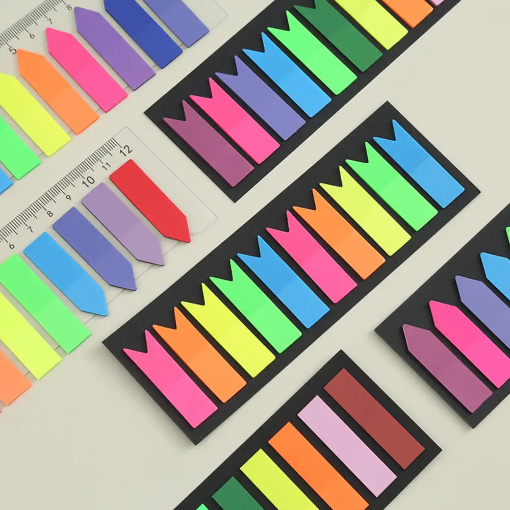 Posted It Transparent Sticky Notes Tab Self-Adhesive Kawaii Clear Bookmarkers Annotation Books Page Marker Stationery 200 Sheets bookmarks stationery supplies,index tabs