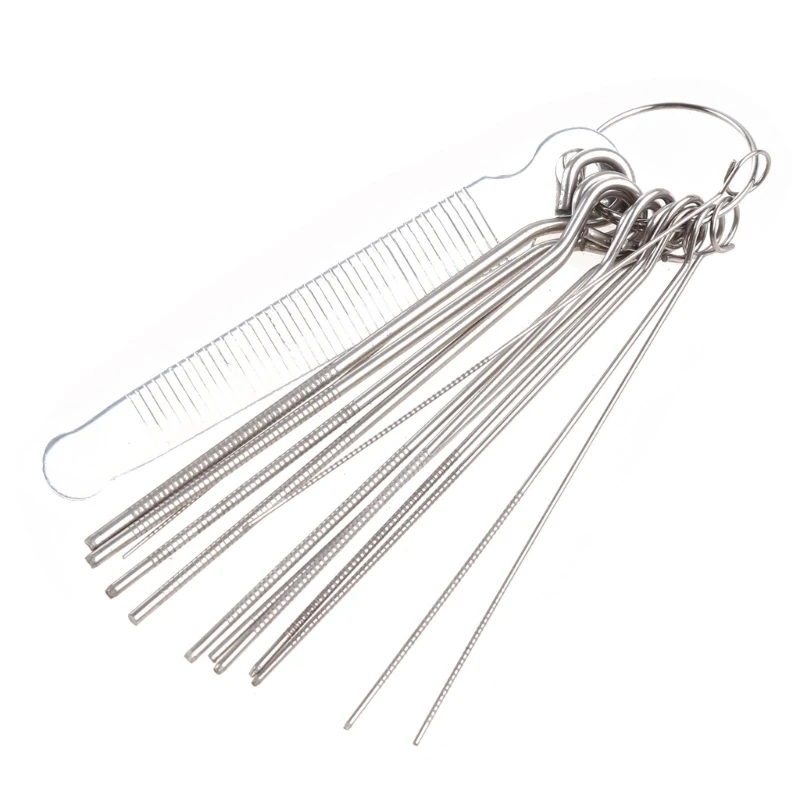

Guitar Nut Slotting File Rods Slot Filing Set Luthier Replacement Accessory E56D