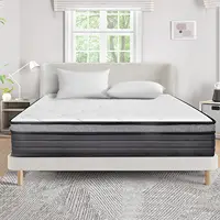 EIUE Queen Size Mattress 10 Inch,Bed-in-a-Box,Hybrid Mattress,Individual Pocket Spring Mattress,Medium Firm Mattresses,Breathabl 1