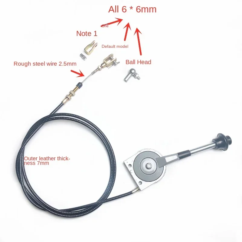 Throttle Cable Modified Wire Controller for Manual Excavator Tractor Harvester Universal Thickened Wire SANY ZHONGLIAN KOMATSU