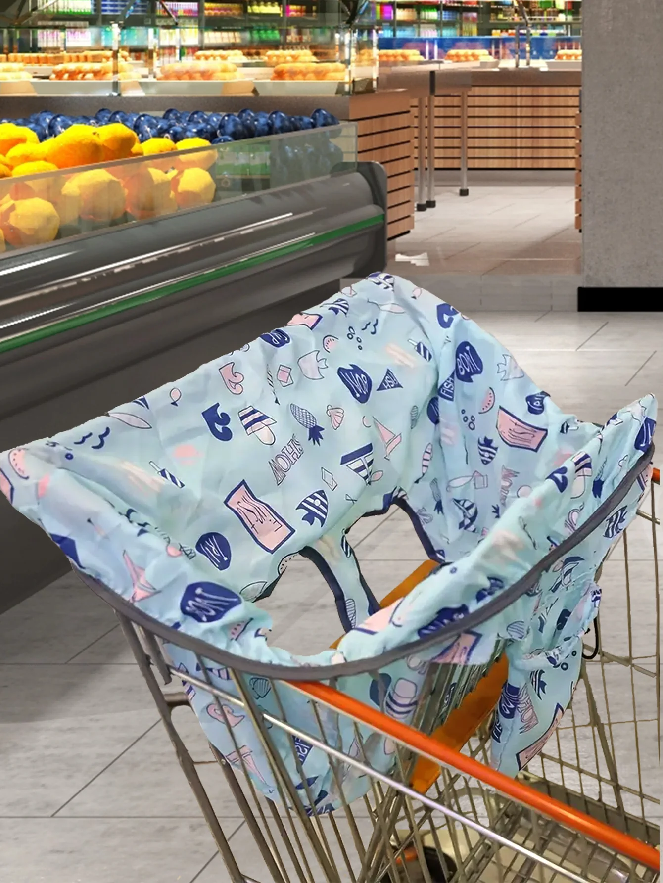 Dining Chair Cushion Seat Cushion Car Seat Mat Safety Seat Mat Portable Car Shopping Cart Children's Dining Chair Cushion Suitable for Long Distance Driving Supermarket Shopping