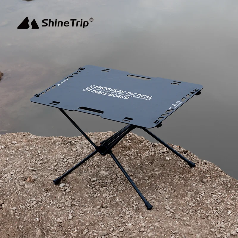 

Shine Trip Portable Outdoor Foldable Picnic Fishing Table Ultralight Aluminum Alloy Folding Camping Table A406