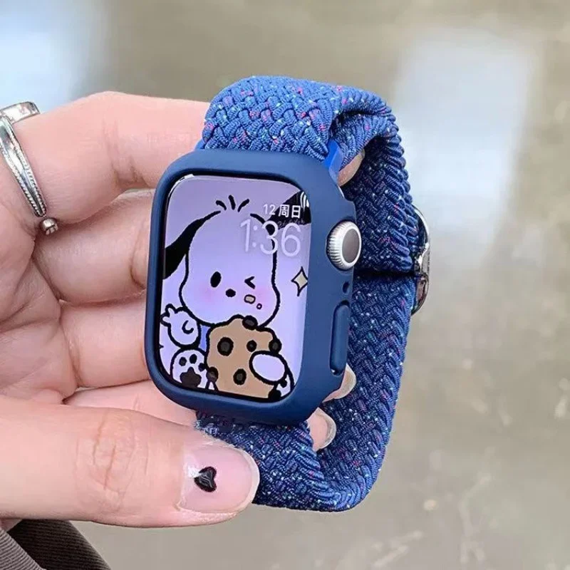 Chic Korean Braided Nylon Strap with Case – Cute Bracelet